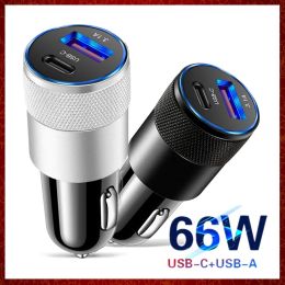 Quick Charge Car Charger Type C Fast Charging Phone Adapter for iPhone 13 Pro Max Redmi Huawei Samsung ZZ
