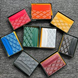 Fashion Leather Color Purse Holder Wallets Mini Wallets Bag Box Card Leather Holder Wallet Purse Card And Women Credit Men Designer Key Gbhq