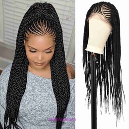 Wig braid synthetic lace wig Lace Front Braided Wigs