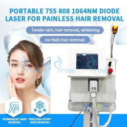 755nm 808nm 1064nm Diode Ice Laser Painless Laser Hair Removal Device Skin Rejuvenation Laser Epilator