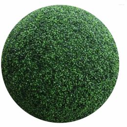 Decorative Flowers Simulate Green Grass Ball Artificial Grasses Plastic Plant Fake Home Garden Wedding Decor Ornaments