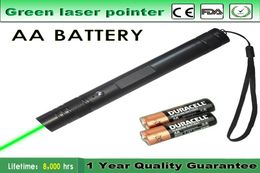 High Quality pointer AA Battery Portable Astronomy High Power 5mW Green Laser Pointer Tactical Pen Lazer Pointer Visible Beam Pet 4711003