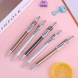 36Pcs Full Metal Mechanical Pencil 0.3mm/0.5mm/0.7mm High Quality HB Automatic Pencils Writing School Pencils Office Supplies 240422