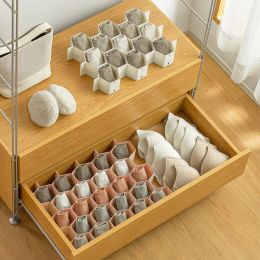 Bins Honeycomb Nest Drawer Storage Divider Socks Underwear Storage Box Plastic Makeup Organizer Home Accessories