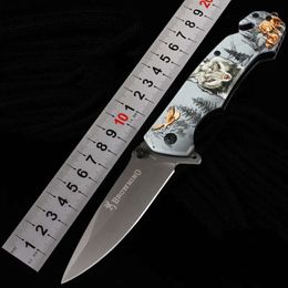 High Hardness Outdoor Portable Folding Knife Multifunctional Self Defense Steel Military Tactical Knives for Camping and Hiking