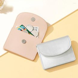 Card Holders Korean Simple Solid Mini Coin Purse Portble Magnetic Clasp Design Exquisite Small Girl Bags Multi-function
