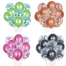 Party Decoration 10pcs Metallic Colors Latex Balloons 12inch Confetti Air Inflatable Ball For Birthday Wedding Balloon Supplies