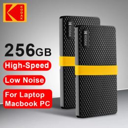 Drives KODAK External SSD Hard Drive Disco Duros externo USB 3.1 2 Portable SSD 256GB Mini hard drive For PC Laptops With USBC Cable
