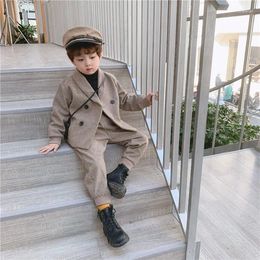 Clothing Sets 2024 Spring Boy's Suit Two Pieces Korean Boys Leisure Children Handsome Children's