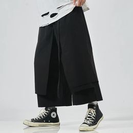 Fashion Men Cargo Pants Hip Hop Jogger Pants Male Trousers Elastic Waist Casual Overalls Sweatpants Man Loose Streetwear 5XL 240412