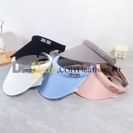 Outdoor Golf Cap Brand Letter Sun Caps Summer Women Holiday Empty Top Caps Casual Sun Prevent Bucket Hats Visor