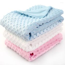 Blankets Super Soft 100 75cm Born Velvet Baby Blanket Roupa De Boy Girl High Quality Fleece Dot Floral Star Heart