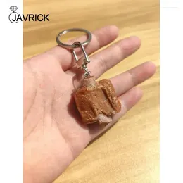 Keychains Stylish Acrylic Alloy Keyring Funny Pork Rib Charm For Purse Decoration