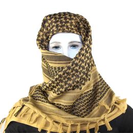 Scarves Hunting Military Desert Arab Keffiyeh Shemagh Scarf Shawl Neck Cover Head Wrap Cotton Windproof Windy Hiking Scarf Men Women