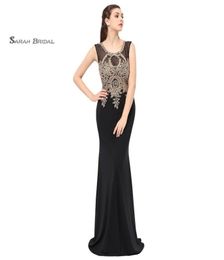 Mermaid Lace Beads Sexy Black Prom Party Dresses 2019 Sexy Elegant Vestidos De Festa Evening Occasion Sleeveless Gown LX3609736600