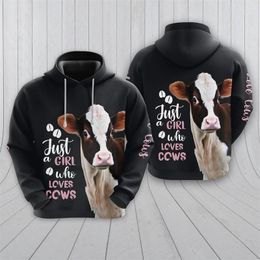 Men's Hoodies Funny Cow Graphic Sweatshirts Casual Animal Cows For Men Clothes Harajuku Fashion Women Hoodie Bull Kids Pullovers Tops