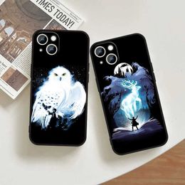 Cell Phone Bumpers Anime Potters Wand Art Phone Case For iPhone 15 Ultra 14 13 12 11 XS XR X 8 7 Pro Max Plus mini Black Cover Y240423