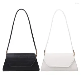 Bag 2 Pcs Crocodile Pattern Women's Handbag Fashion PU Leather Luxury Messenger High Quality Casual Black & White