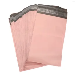 Storage Bags 100 Pcs Pink Courier Bag Package Self Sealing Bubble Envelopes Express Delivery Waterproof Mailing