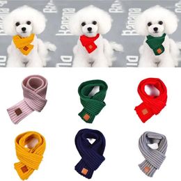 Dog Apparel Pet Cat Funny Neck Scarf Warm Soft Knitting For Large Medium Dogs Winter Warmer Accessories Collar Supply