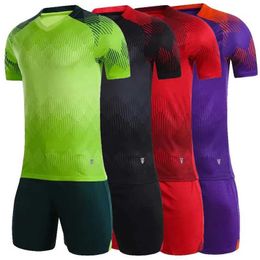 Fans Tops Tees Adult Kids Soccer Jersey Set survetement Football Kit football kits for children custom Futbol Training Shirts Short Suit Sports Y240423