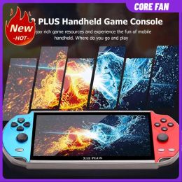 Players X12 Plus Classic Video Game Player 10000 Games 7.1inch HD Screen Handheld Game Players Support TV Output 2500mAh for Kids Adults