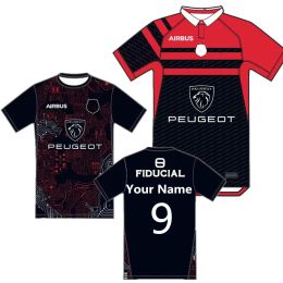 Rugby toulouse 2023 RUGBY JERSEY home away tshirt new Toulouse rugby shirt big size 4xl 5xl