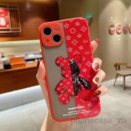 Cool Fashion Bear Phone Cases Designer Cute Cartoon For iPhone 14 pro max