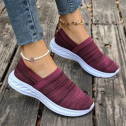 Casual Shoes Mesh Women Sneakers Platform Flats Sport Print Random Loafers Summer 2024 Walking Running Travel Zapatos Mujer