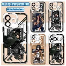 Cell Phone Bumpers Anime Allen Attack On Titan Phone Case For Samsung S24 S23 S22 S21 S20 S10 FE Note20 Note10 Plus Ultra Lite 5G Clear Soft Cover Y240423
