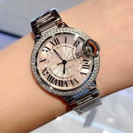 Dials Working Automatic Watches carter Luxury Selection Blue Balloon Diamond Set Mechanical Watch for Women WSBB0046