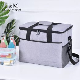 Fishhooks Waterproof Outdoor Picnic Thermal Cooler Bag 17l/33l Large Capacity Fresh Insulation Ice Pack New Portable Food Lunch Bag X386h