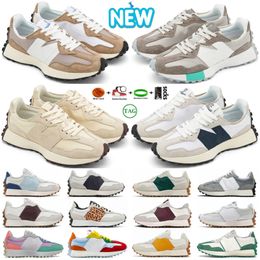 Designer maschile 327 scarpe da corsa moonbeam cocablanca verde triplo bianco nero nero vintage beige leoparda stampa multicolore di lusso 327 sneaker uomini donne sport allenatori