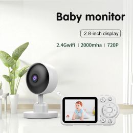 Monitors 2023 New Arrival 2.4G Wireless Audio&Video Multifunctions Baby Monitor HD Night Vision Camera with 2.8 Inch Display Screen