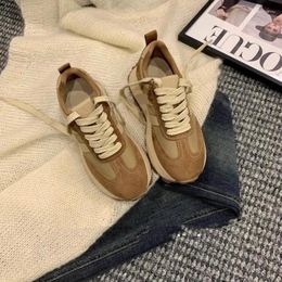 Casual Shoes Women Platform Sneakers 2024 Spring Women'S Thick Sole Colored Versatile Sports Dad