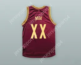 CUSTOM ANY Name Number Mens Youth/Kids MGK XX MAROON BASKETBALL JERSEY TOP Stitched S-6XL