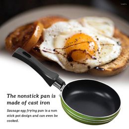 Pans 12/14/16cm Mini Frying Pan Non-Stick Thickened Stainless Steel Frypan Pot Fried Eggs Saucepan Kitchen Cookware Steak