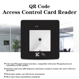 Control Smart QR Code Access Control Card Reader Fast Speed Recognise 2D Barcode Scanner Support WG RS232/485 TCP/IP