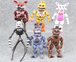 6 PcsSet Anime Figure Five Night At Fnaf Bear Pvc Model Action Toys For Children Birthday Gifts 2204181803135