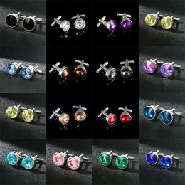 Links Wholesale Man Cufflink Personalized Fashion Round Cufflinks for Guest Souvenirs Cuff Jewelry Men Gift