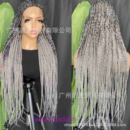 Half lace wig braid synthetic headband Wig