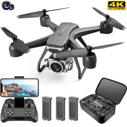 Electric/RC Aircraft V14 Drone 4k profession HD Wide Angle Camera 1080P WiFi Fpv Drone Dual Camera Height Keep Drones Camera Helicopter Toys T240422