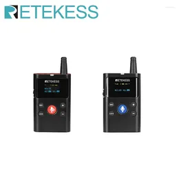 Microphones Retekess126 1 Transmitter Receiver Wireless Two-way Tour Guide System Type-C Charging For Riding Excursion Church Training