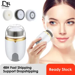 Instrument Ultrasonic Facial Cleanser Brush Electric Cleansing Face Brush 360 Rotate Skin Care Brush Blackhead Pore Cleaner Deep Clean Tool
