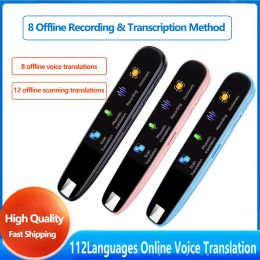 Translator 112Language Scanning Point Read Pen Voice Translator,Bluetooth Wifi Online Offline Study Bussiness Travel Translate Voice Record