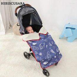 Blankets Stroller Waterproof Rain Cover Baby Fleece Blanket Windproof Winter Warm Sleeping Bag Infant Carriage Foot Anti-kick Quilt