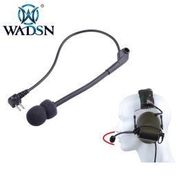 Accessories Wadsn Tactical Headsets Mic Parts for Comtac Ii Noise Reduction Headphone Mike Airsoft Earphone Microphone Headset Accessories