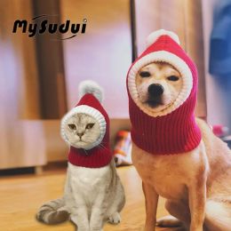 Caps Winter Pet Dog Cap Hat Christmas Warm Small Cat Dog Hats Pug Dog Accessories For Small Medium Large Dogs Man Czapka Dla Psa