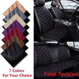 Car Seat Covers SJ Universal Cushion Protector Front & Rear Auto Chair Mat For Tucson Elantra I30 IX35 Sonata Veloster