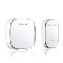 Wireless Doorbell No Battery required Waterproof Self-Powered Door bell Sets Home Outdoor Kinetic Ring Chime Doorbell